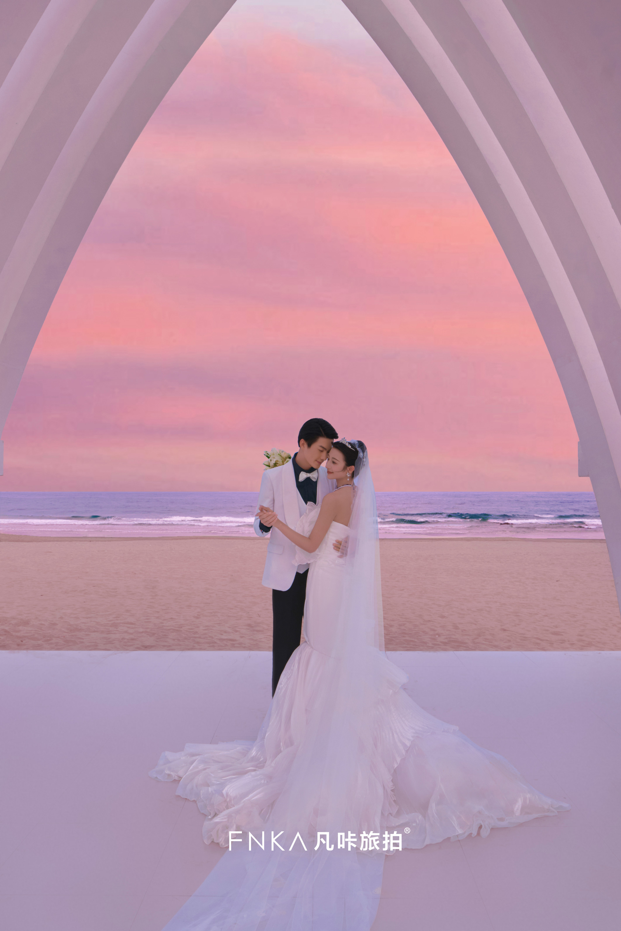 清水湾教堂婚纱照1